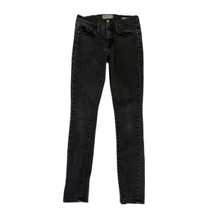 FRAME Denim Le Skinny De Jeanne Washed Grey/Black Jeans Size 27.